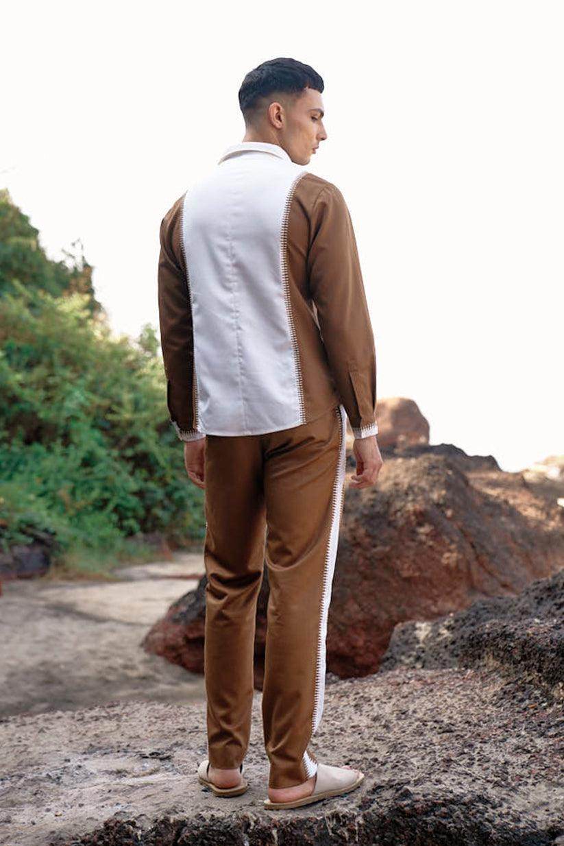 STITCHED & BLOCKED SHIRT - dash and dot