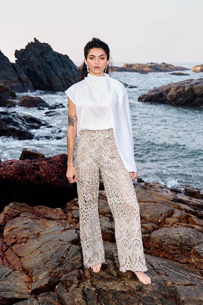 METALLIC LACE PANT - dash and dot dash and dot