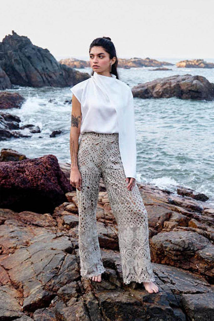 METALLIC LACE PANT - dash and dot dash and dot