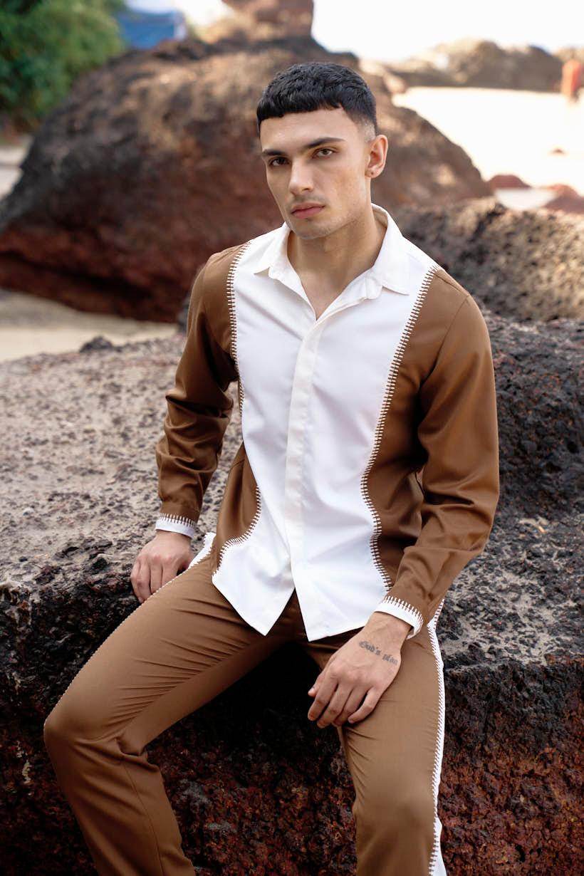 STITCHED & BLOCKED SET - dash and dot