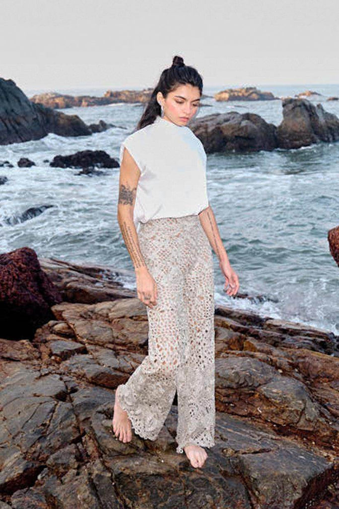 METALLIC LACE PANT - dash and dot dash and dot