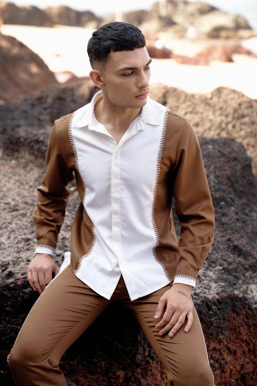 STITCHED & BLOCKED SET - dash and dot