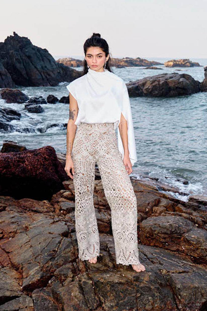 METALLIC LACE PANT - dash and dot dash and dot