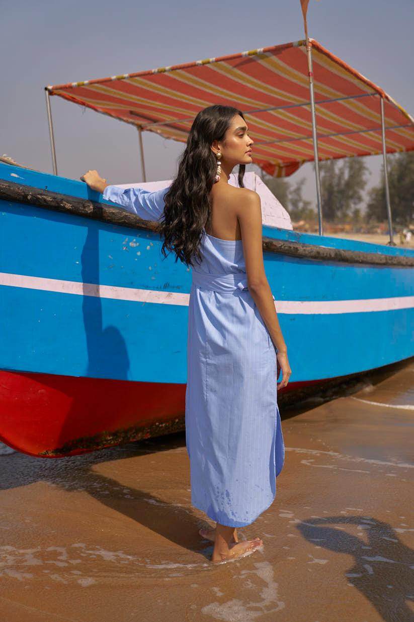 SINGLE SLEEVE SHIRT DRESS - dash and dot