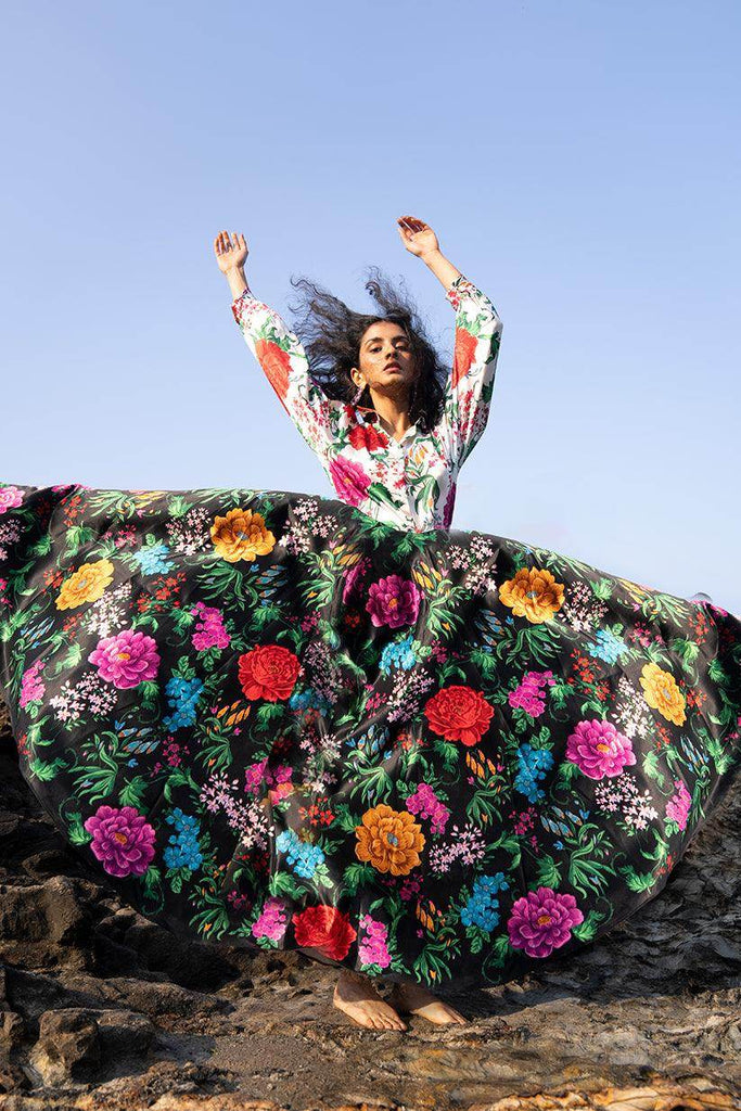 PRINTED WHITE BLOUSE - dash and dot dash and dot