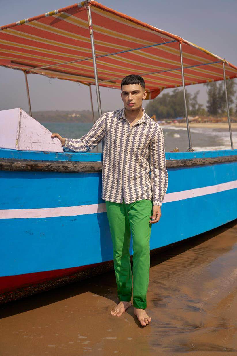 GEO STRIPE SHIRT - dash and dot