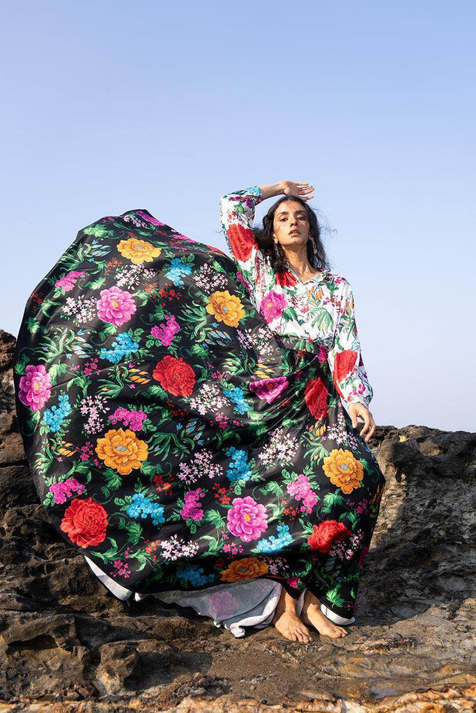 FLORAL PRINTED MAXI SKIRT SET - dash and dot dash and dot