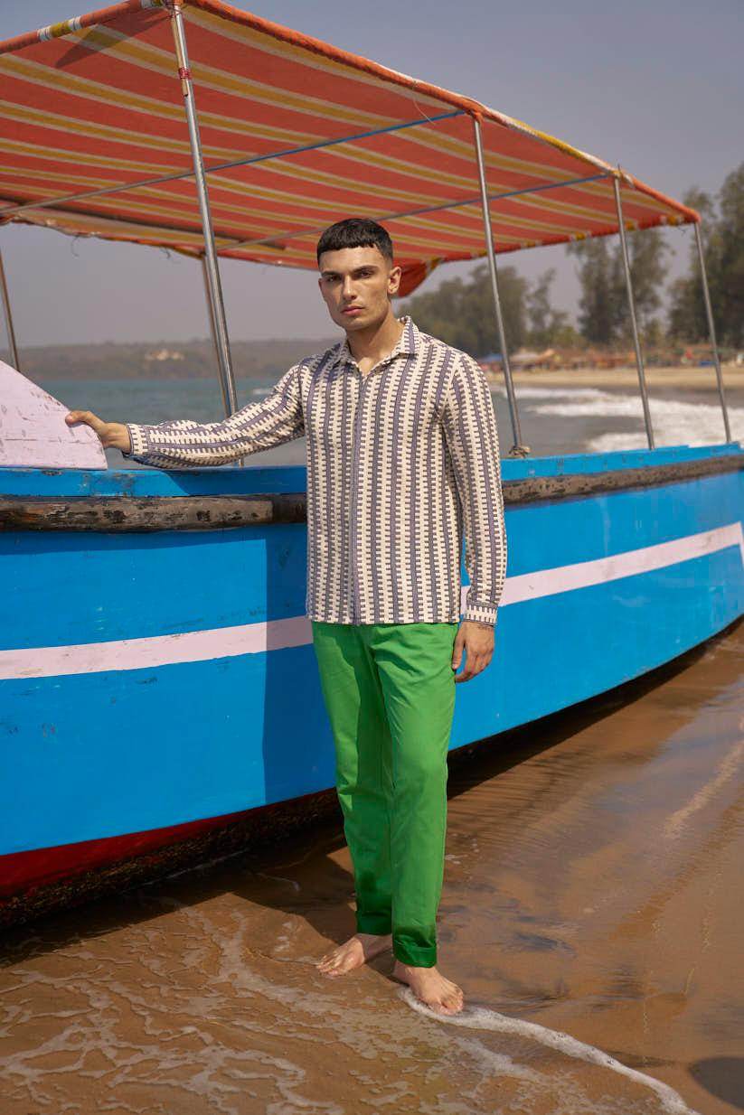 GEO STRIPE SHIRT - dash and dot