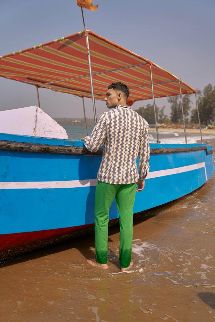 GEO STRIPE SHIRT - dash and dot