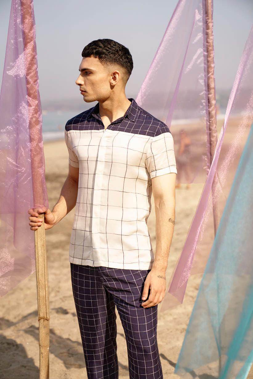 CHECK BLOCK SHIRT - dash and dot