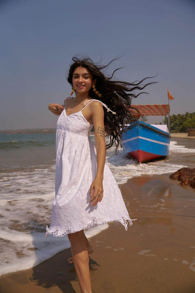 SCALLOPED EMBROIDERED MINI - dash and dot dash and dot