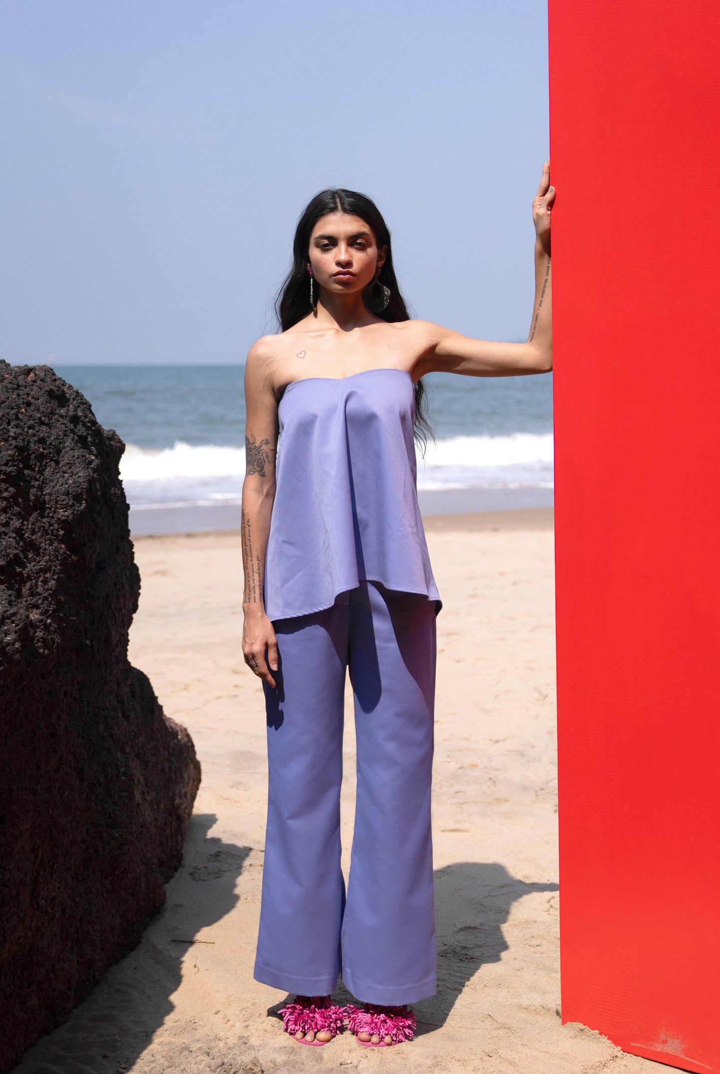 OFF SHOULDER LAVENDER TOP - dash and dot