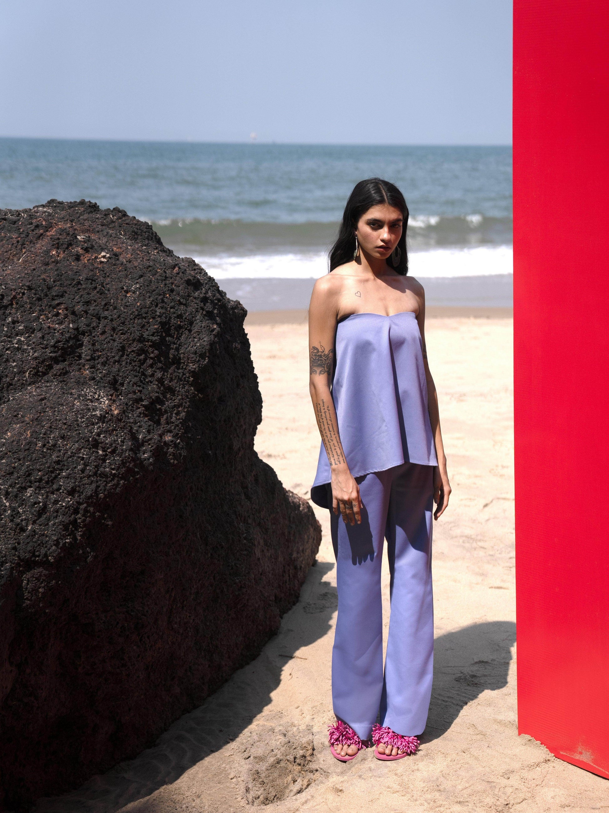 OFF SHOULDER LAVENDER TOP - dash and dot