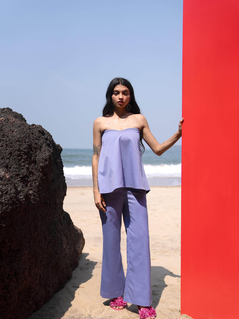 OFF SHOULDER LAVENDER TOP - dash and dot dash and dot