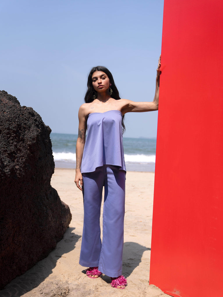 OFF SHOULDER LAVENDER TOP - dash and dot dash and dot