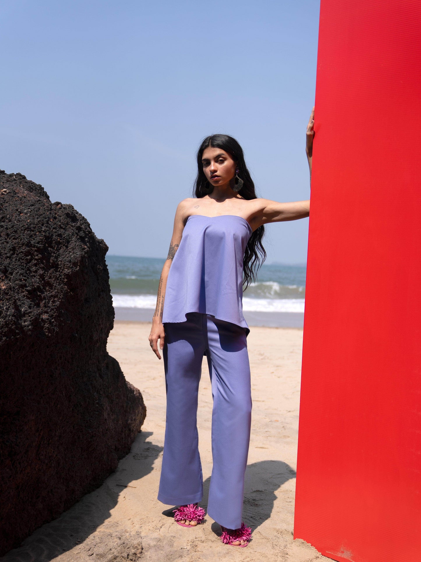 OFF SHOULDER LAVENDER TOP - dash and dot