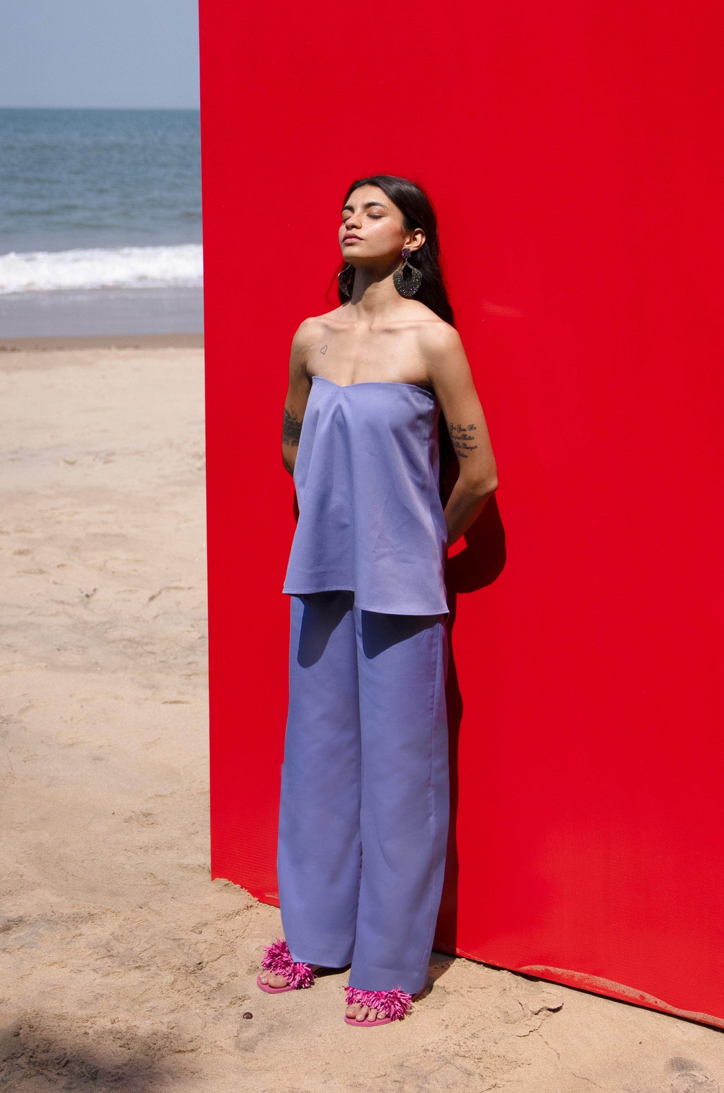 OFF SHOULDER LAVENDER TOP - dash and dot