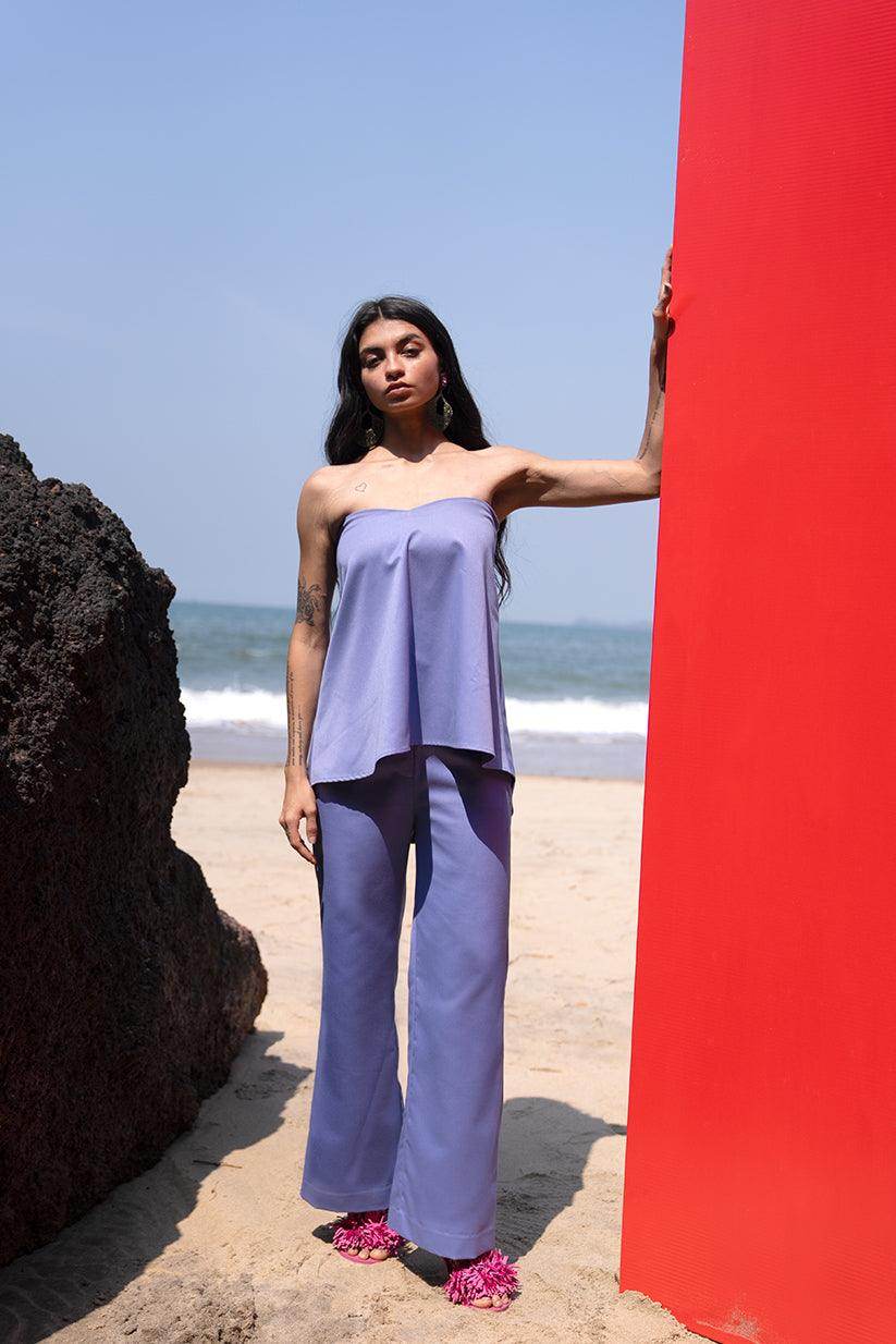 OFF SHOULDER PANT SET - dash and dot