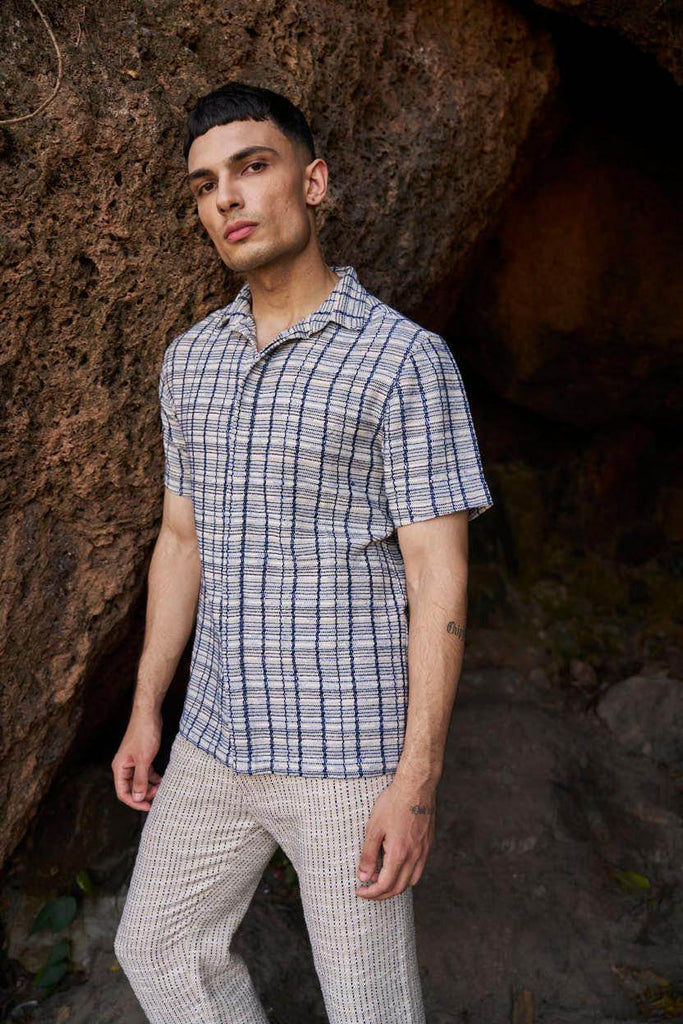 TEXTURED STRIPE PANT - dash and dot dash and dot