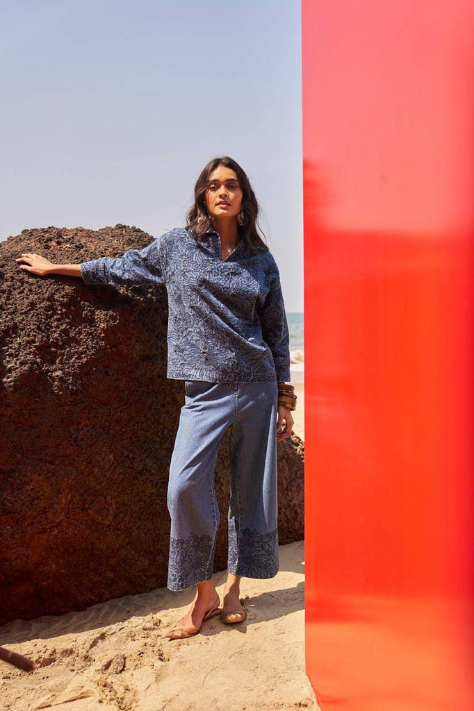 EMBROIDERED DENIM SET - dash and dot dash and dot