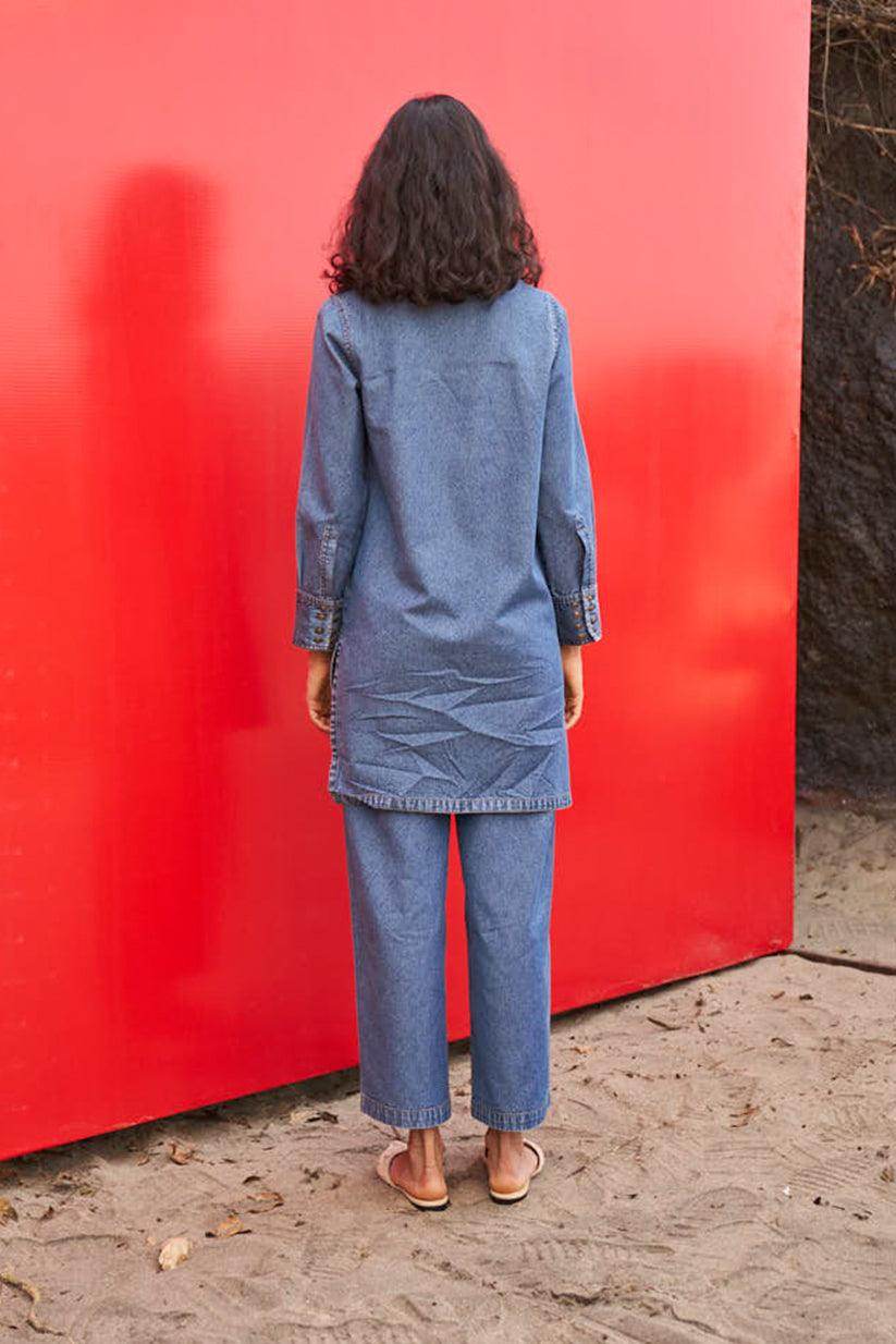 WASHED DENIM SET - dash and dot