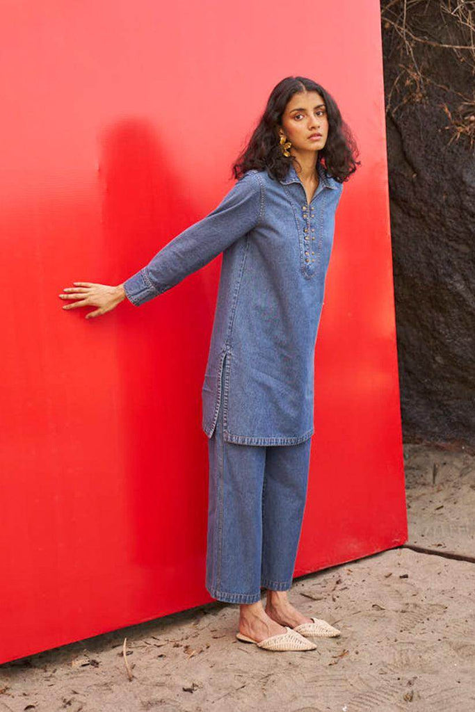 WASHED DENIM SET - dash and dot dash and dot