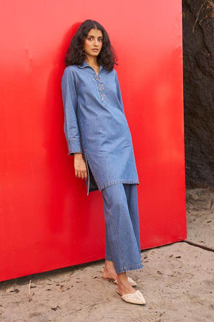 WASHED DENIM SET - dash and dot dash and dot