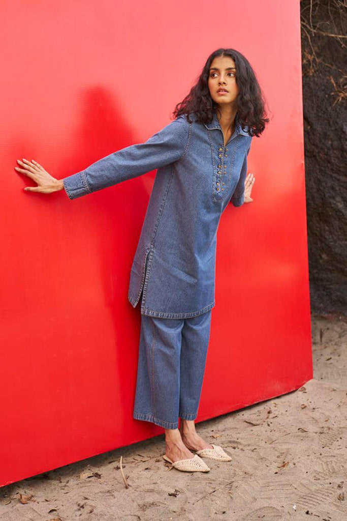 WASHED DENIM SET - dash and dot dash and dot