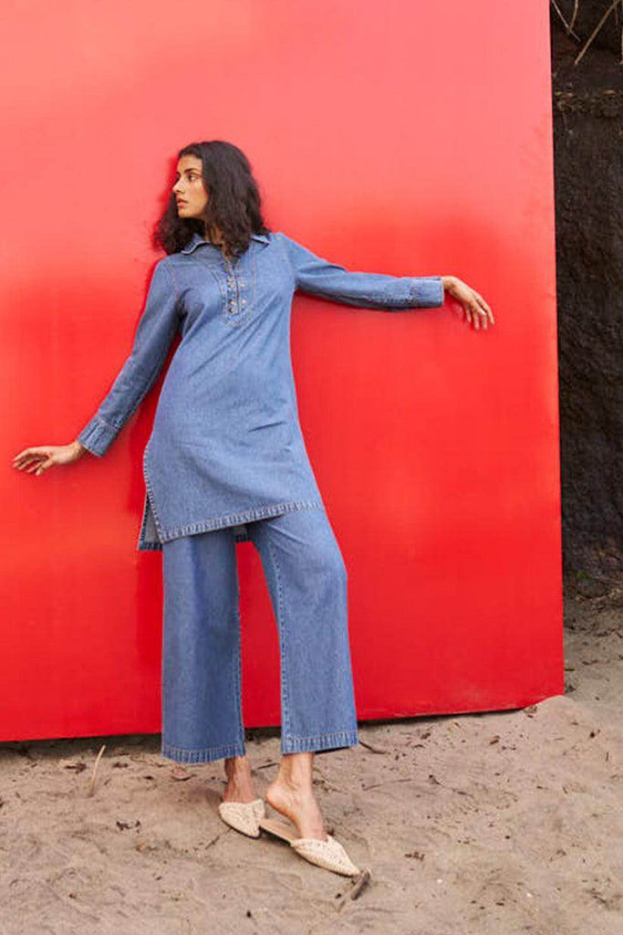 WASHED DENIM SET - dash and dot dash and dot