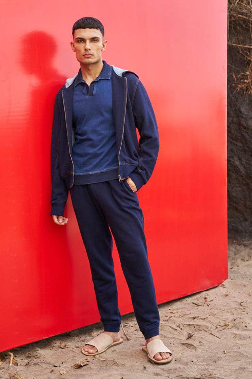 INDIGO HOODIE SET - dash and dot