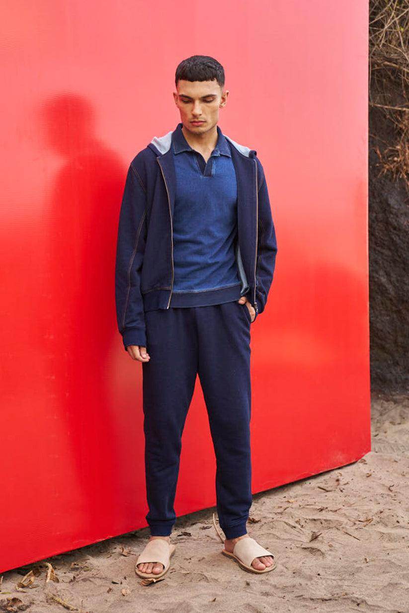 INDIGO HOODIE SET - dash and dot