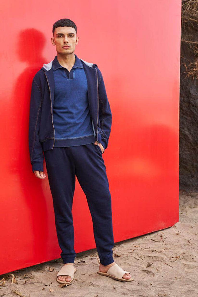 INDIGO HOODIE - dash and dot dash and dot