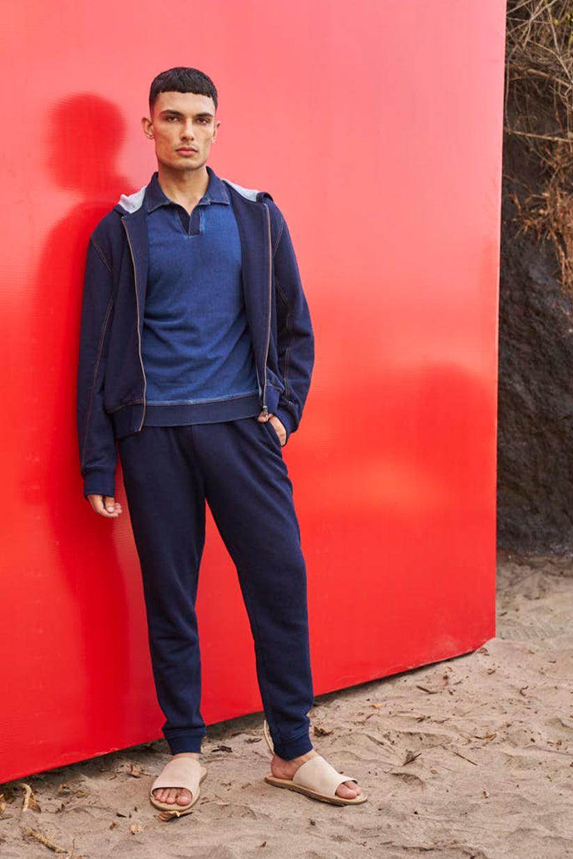 INDIGO HOODIE SET - dash and dot