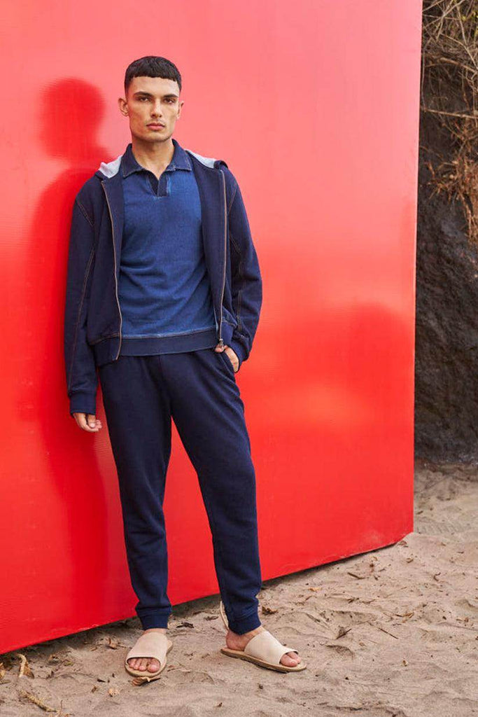 INDIGO HOODIE SET - dash and dot dash and dot