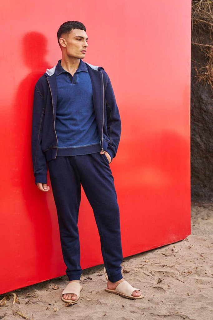 INDIGO HOODIE - dash and dot dash and dot