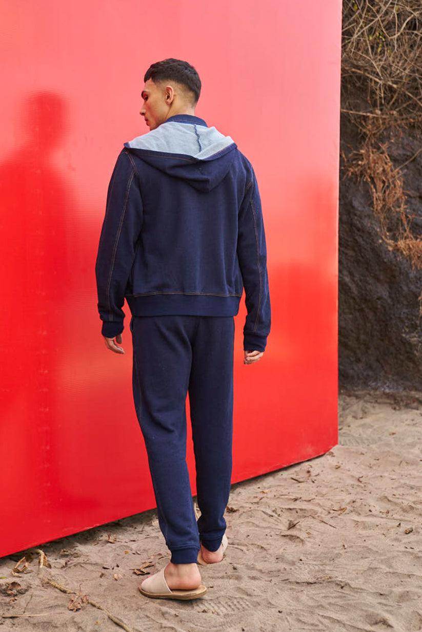 INDIGO HOODIE SET - dash and dot