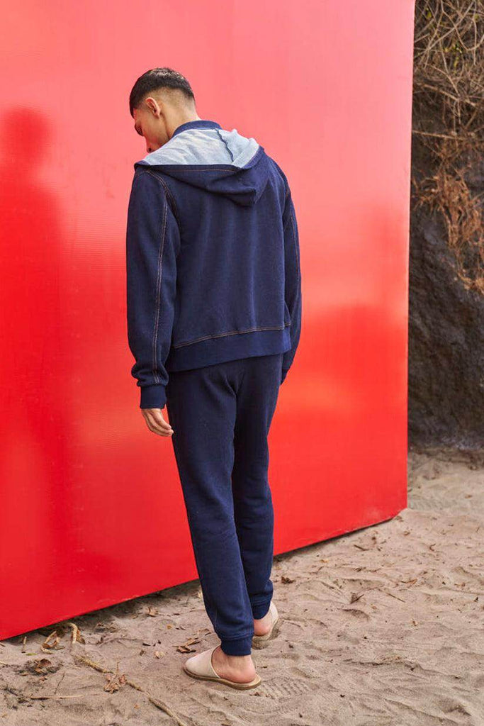 INDIGO HOODIE SET - dash and dot dash and dot