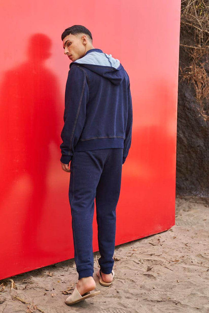 INDIGO HOODIE SET - dash and dot dash and dot