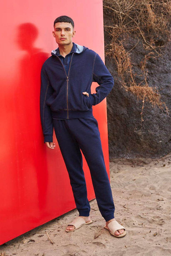 INDIGO HOODIE SET - dash and dot dash and dot