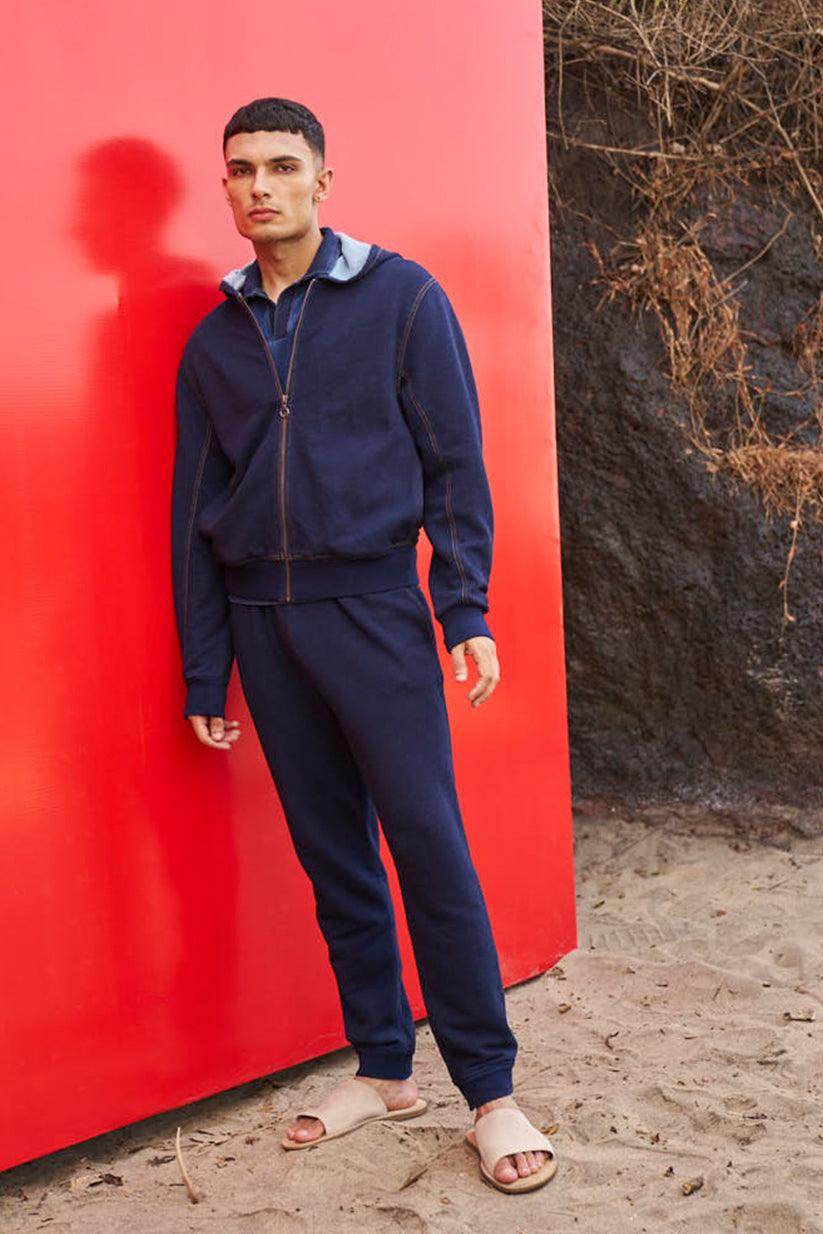 INDIGO HOODIE SET - dash and dot