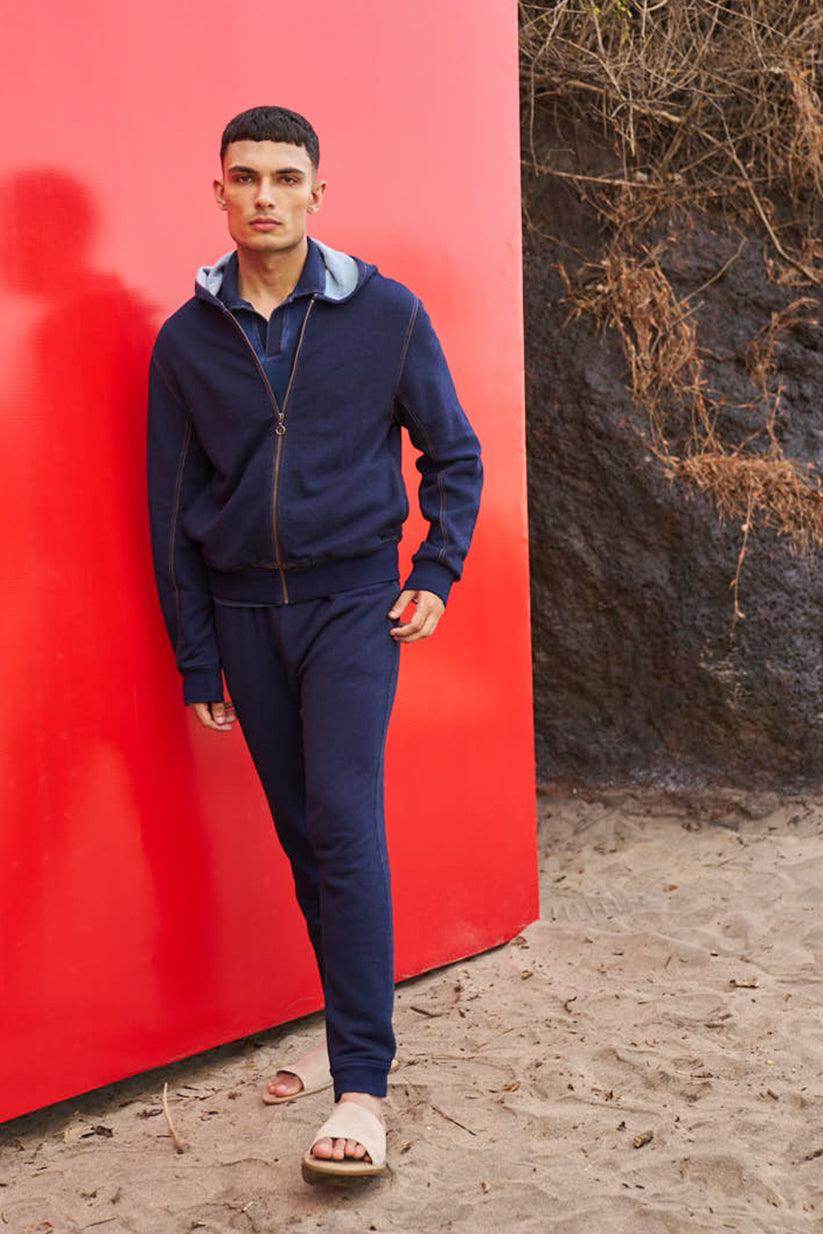 INDIGO HOODIE SET - dash and dot