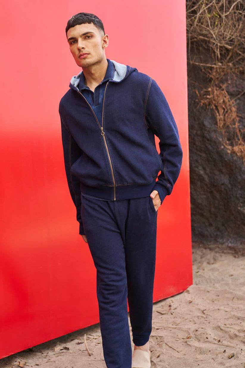 INDIGO HOODIE SET - dash and dot