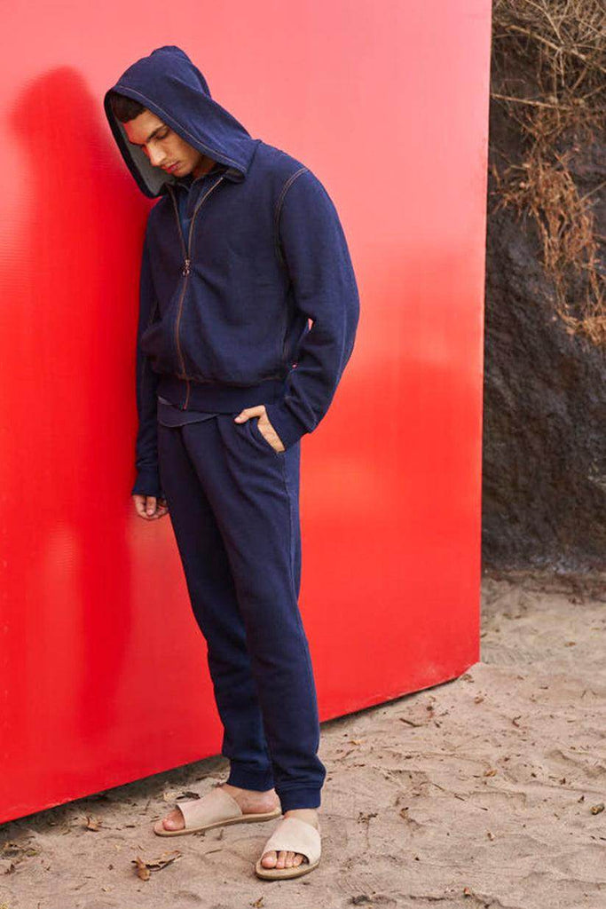 INDIGO HOODIE SET - dash and dot dash and dot