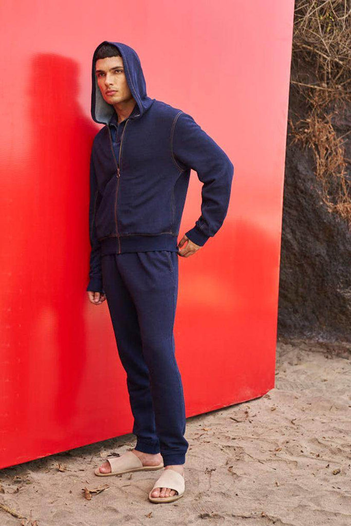 INDIGO HOODIE - dash and dot dash and dot