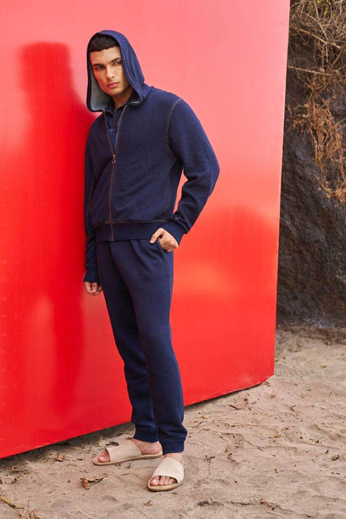 INDIGO HOODIE SET - dash and dot dash and dot