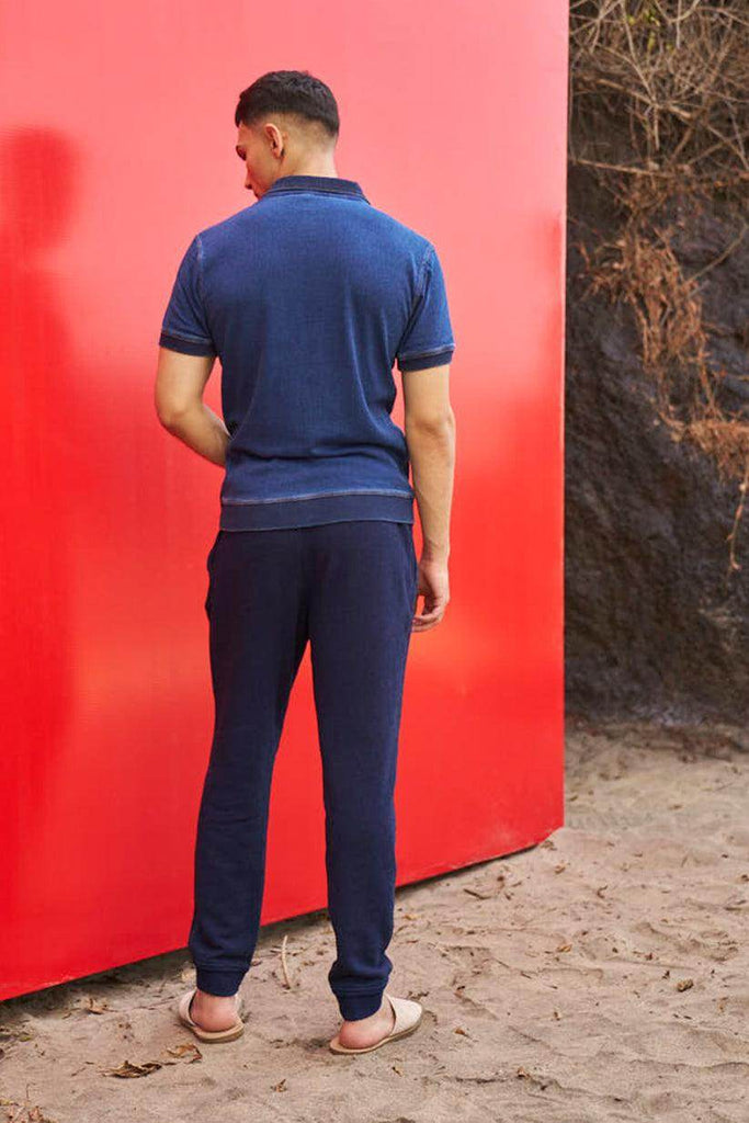 INDIGO JOGGER - dash and dot dash and dot