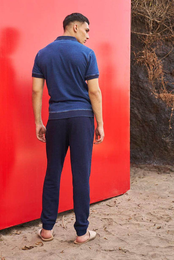 INDIGO JOGGER - dash and dot dash and dot