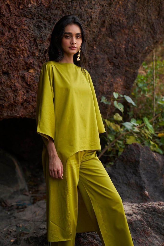 OLIVE COTTON PANT - dash and dot dash and dot