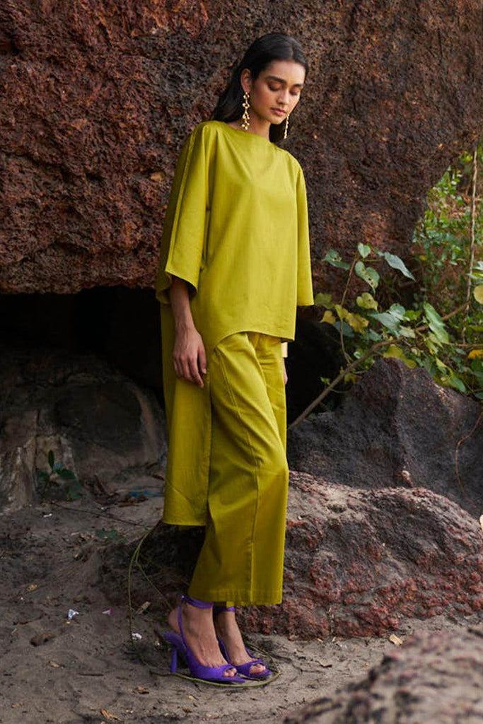 OLIVE COTTON PANT - dash and dot dash and dot