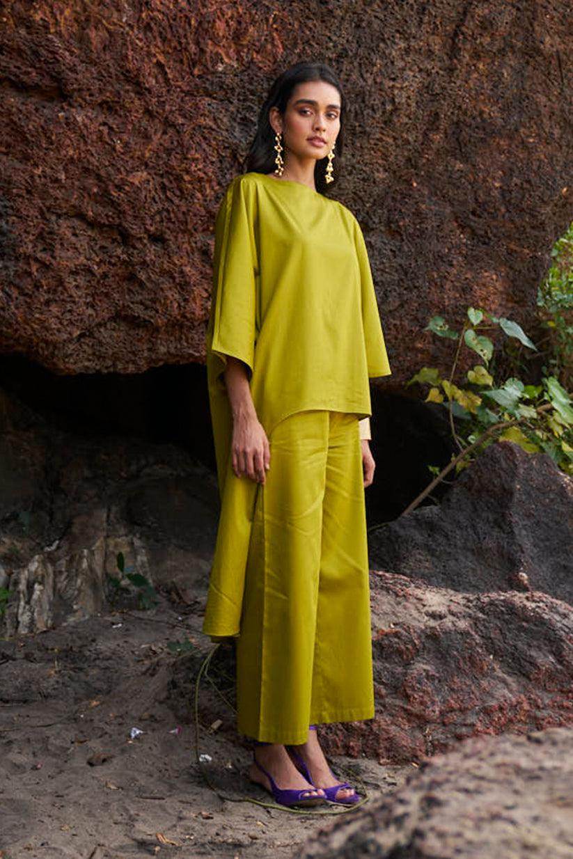 OLIVE COTTON PANT - dash and dot